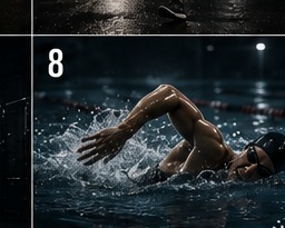 Natación continua 30 minutos