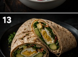 Wrap de huevo y aguacate
